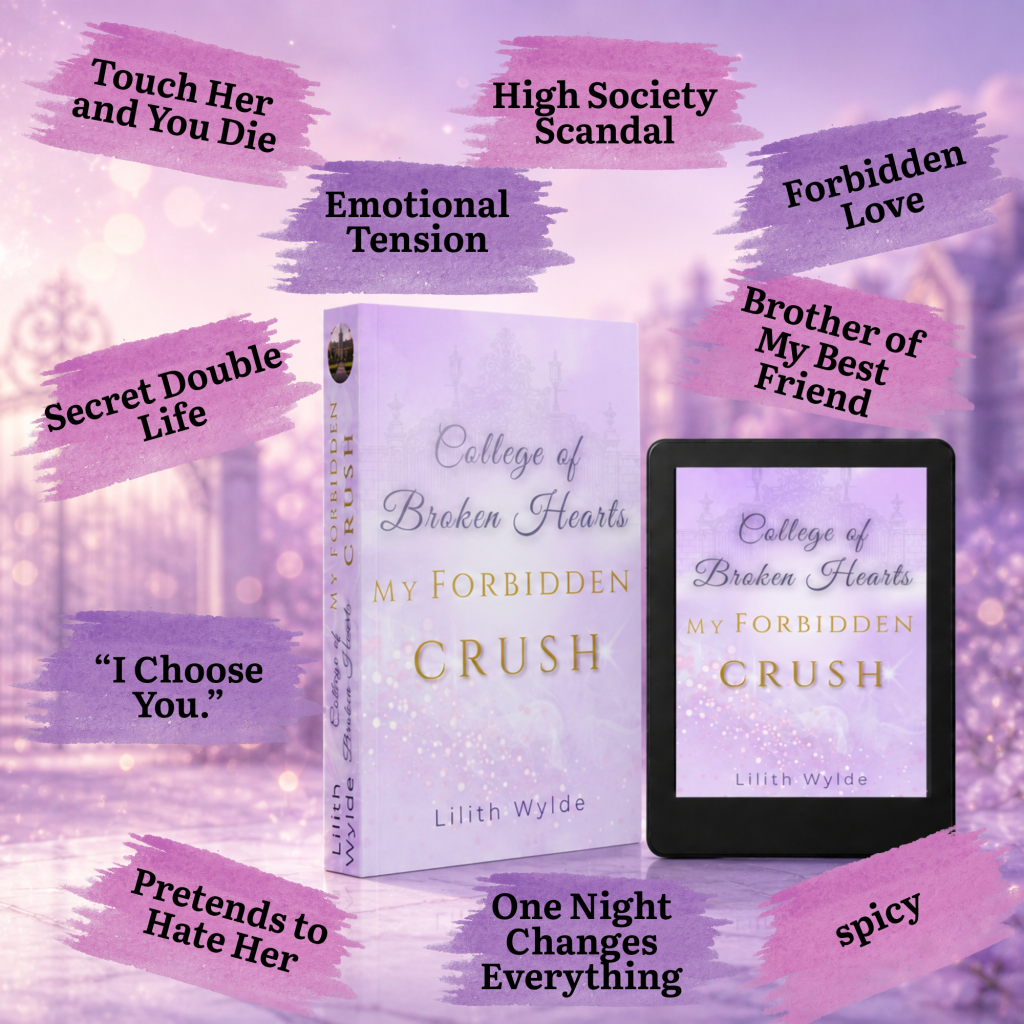 My Forbidden Crush – Romance-Tropes | Lilith Wylde „College of Broken Hearts – My Forbidden Crush“ von Lilith Wylde mit Romance-Tropes wie Forbidden Love, Best Friend’s Brother und Emotional Tension